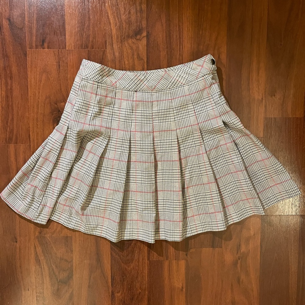 Plaid Pleated Skirt, size 2